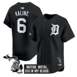 Al Kaline Jersey #6 Detroit Tigers Old English Edition Stitched by My Store