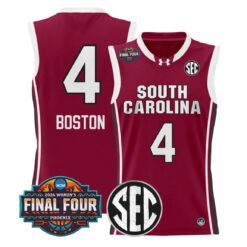 Aliyah Boston Jersey #4 South Carolina 2026 Final Four Stitched Garnet by My store basketball