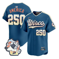 America Jersey #250 Milwaukee Brewers 2026 City Connect Premier Stitched by My Store