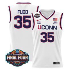 Azzi Fudd Jersey #35 UConn Huskies 2026 Tournament Final Four Stitched White by My store basketball