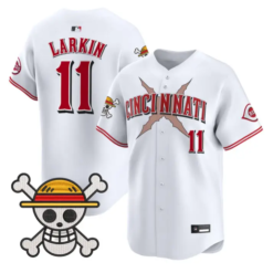 Barry Larkin Jersey #11 Cincinnati Reds One Piece Premier Stitched by My Store