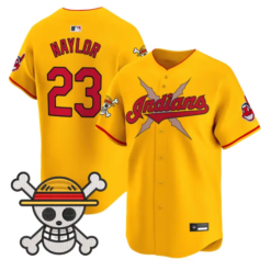 Bo Naylor Jersey #23 Cleveland Indians One Piece Premier Stitched Cream by My Store