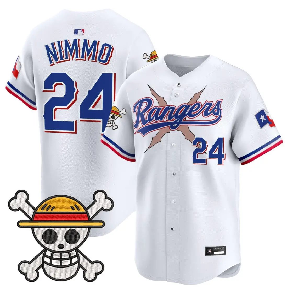 Brandon Nimmo Jersey #24 Texas Rangers One Piece Premier Limited Stitched by My Store