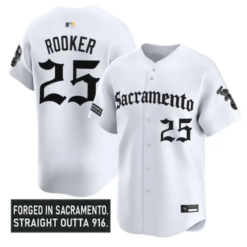 Brent Rooker Jersey #25 Athletics Sacramento Gothic Edition Stitched by My Store