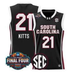 Chloe Kitts Jersey #21 South Carolina 2026 Final Four Stitched Black by My store basketball