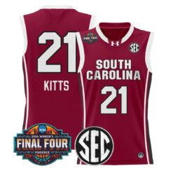 Chloe Kitts Jersey #21 South Carolina 2026 Final Four Stitched Garnet by My store basketball