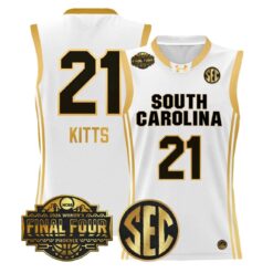 Chloe Kitts Jersey #21 South Carolina 2026 Final Four Stitched White Gold by My store basketball