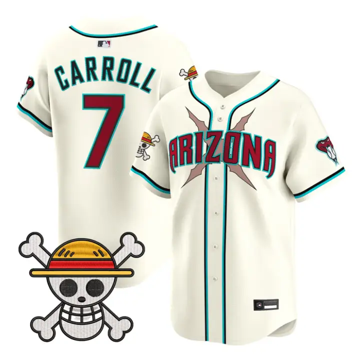 Corbin Carroll Jersey #7 Diamondbacks One Piece Vapor Premier Stitched by My Store