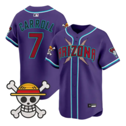 Corbin Carroll Jersey #7 Diamondbacks One Piece Vapor Premier Stitched by My Store