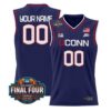 Custom UConn Huskies Jersey 2026 Tournament Final Four Stitched Navy by My store basketball
