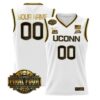 Custom UConn Huskies Jersey 2026 Tournament Final Four Stitched White Gold by My store basketball