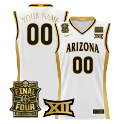 Custom Arizona Wildcats Jersey 2026 Final Four Patch All Stitched by My store basketball