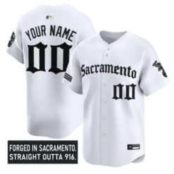 Custom Athletics Jersey Name, Number Sacramento Gothic Edition Stitched by My Store