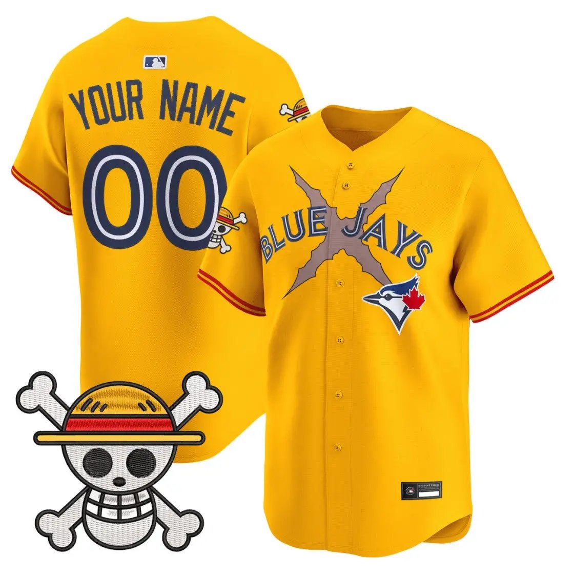 Custom Blue Jays Jersey Name, Number One Piece Premier Limited Stitched by My Store