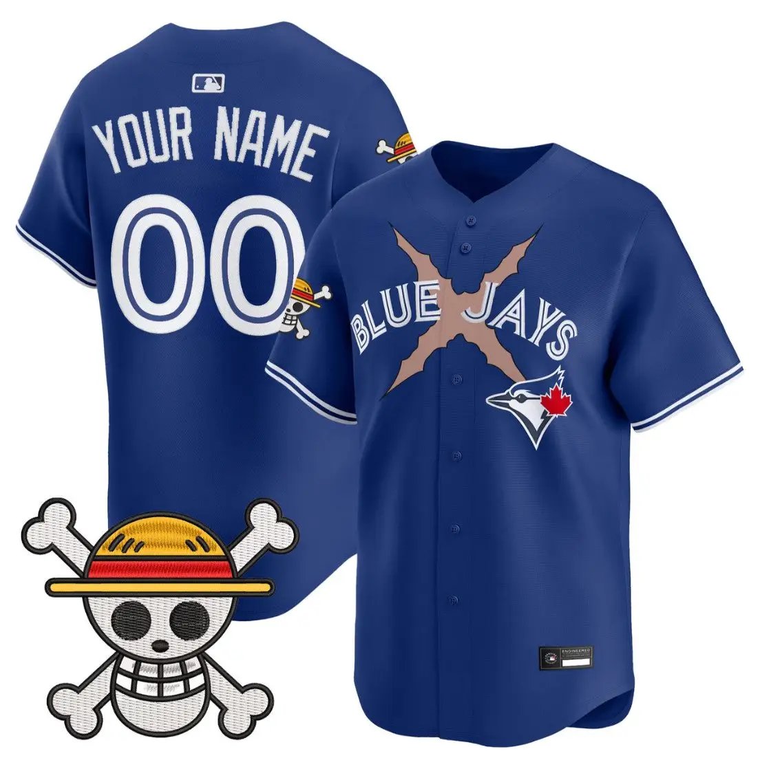 Custom Blue Jays Jersey Name, Number One Piece Premier Limited Stitched by My Store