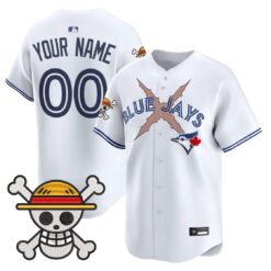 Custom Blue Jays Jersey Name, Number One Piece Premier Limited Stitched by My Store
