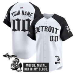 Custom Detroit Tigers Jersey Old English Edition Vapor Stitched Alter by My Store