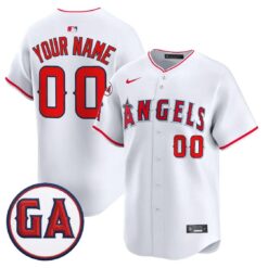 Custom Los Angeles Angels Jersey Garret Anderson Tribute Premier Stitched by My Store