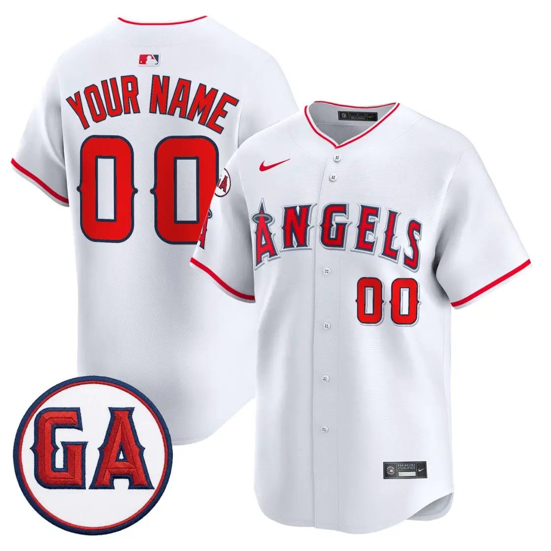 Custom Los Angeles Angels Jersey Garret Anderson Tribute Premier Stitched by My Store