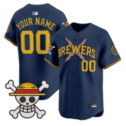 Custom Milwaukee Brewers Jersey Name, Number One Piece Premier Stitched by My Store