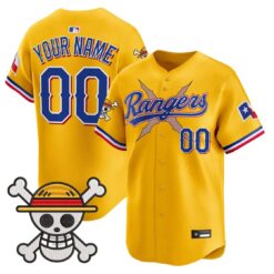 Custom Texas Rangers Jersey Name, Number One Piece Premier Limited Stitched by My Store