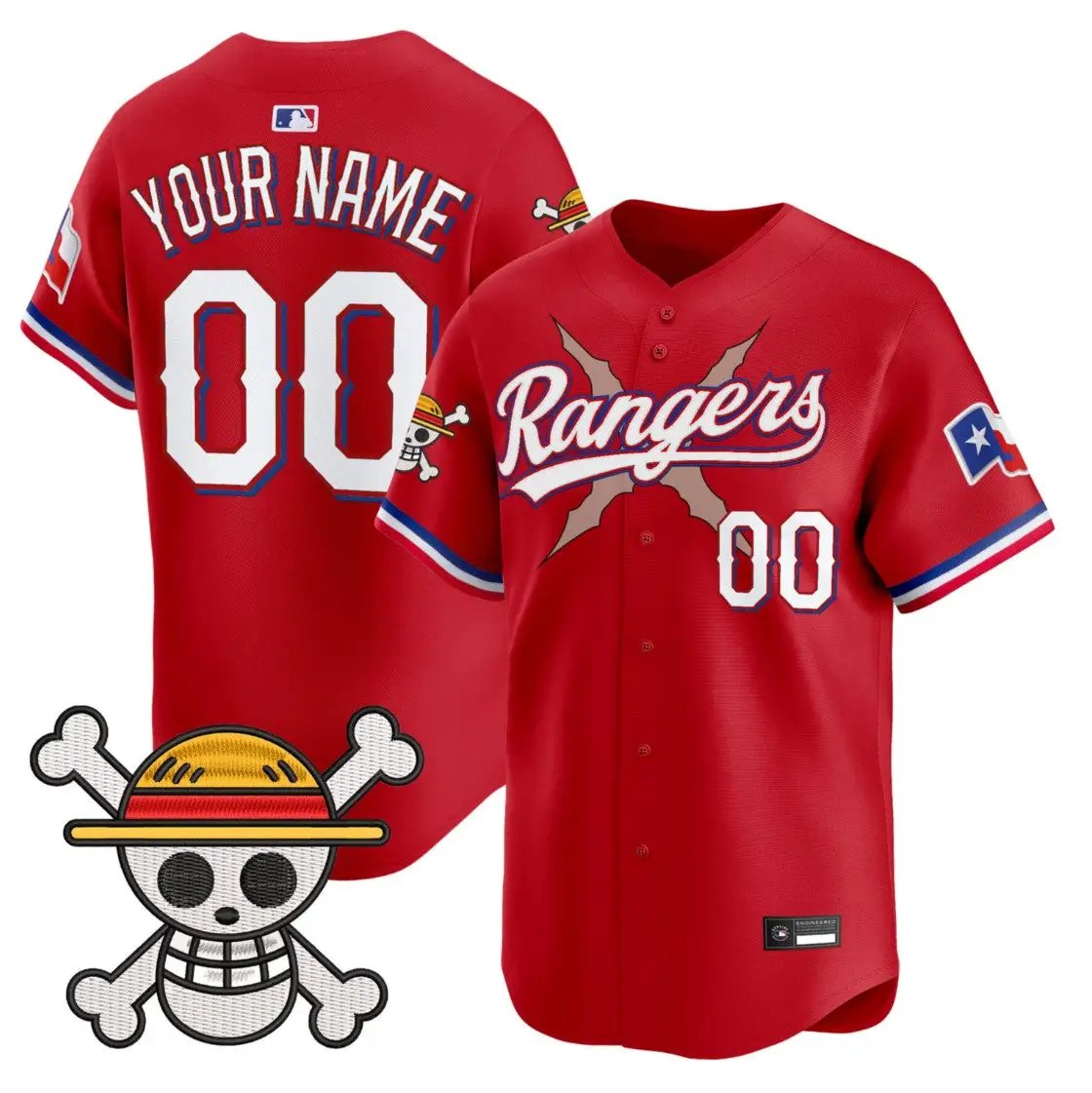 Custom Texas Rangers Jersey Name, Number One Piece Premier Limited Stitched by My Store