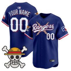 Custom Texas Rangers Jersey Name, Number One Piece Premier Limited Stitched by My Store