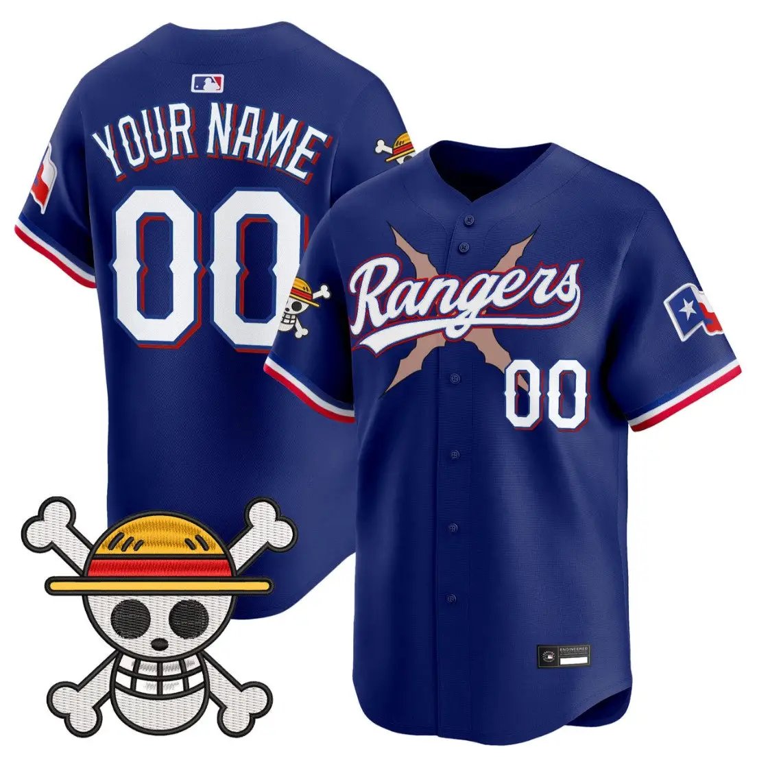 Custom Texas Rangers Jersey Name, Number One Piece Premier Limited Stitched by My Store