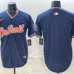 Detroit Tigers Blank Navy 2026 Alternate Vapor Premier Limited Stitched Jersey by My Store