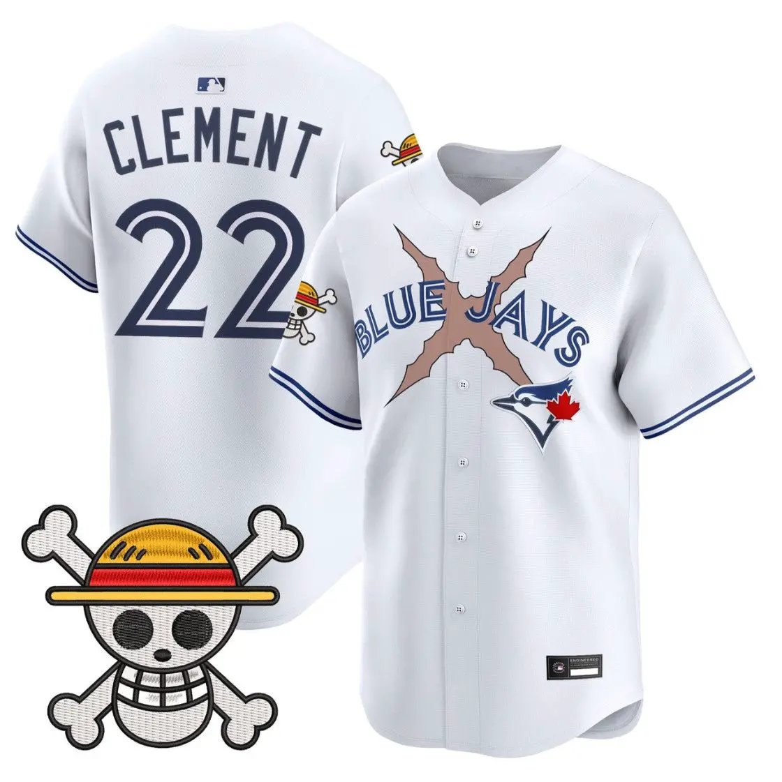 Ernie Clement Jersey #22 Blue Jays One Piece Premier Limited Stitched by My Store