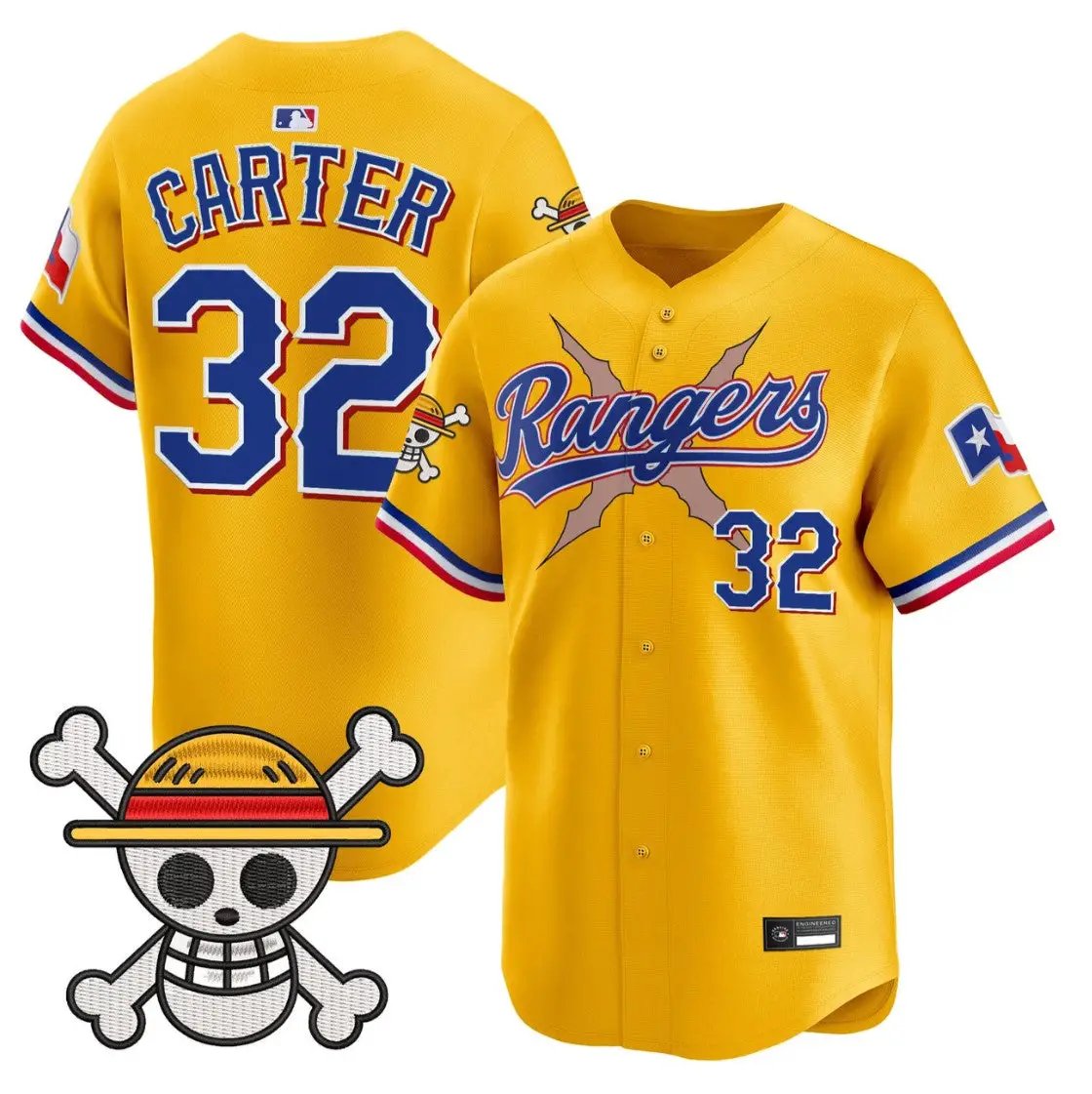 Evan Carter Jersey #32 Texas Rangers One Piece Premier Limited Stitched by My Store