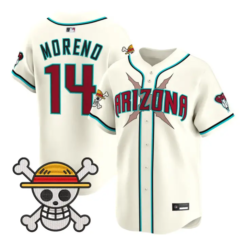 Gabriel Moreno Jersey #14 Diamondbacks One Piece Vapor Premier Stitched by My Store