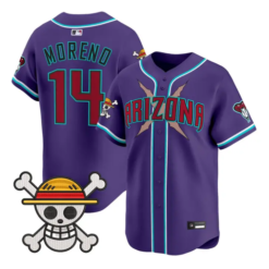 Gabriel Moreno Jersey #14 Diamondbacks One Piece Vapor Premier Stitched by My Store