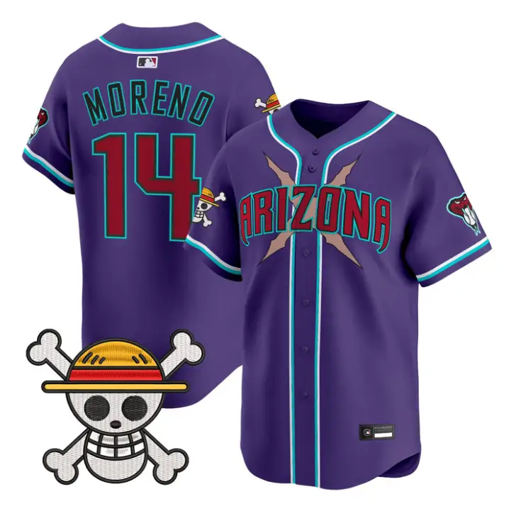 Gabriel Moreno Jersey #14 Diamondbacks One Piece Vapor Premier Stitched by My Store