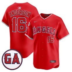 Garret Anderson Jersey #16 Angels Garret Anderson Tribute Stitched by My Store