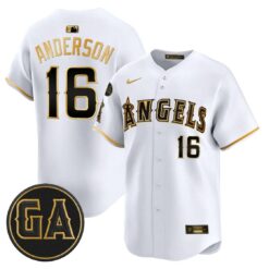 Garret Anderson Jersey #16 Angels Garret Anderson Tribute Stitched by My Store