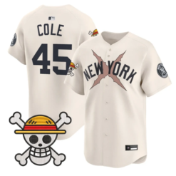 Gerrit Cole Jersey #45 Yankees One Piece Vapor Premier Stitched by My Store