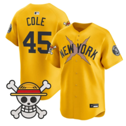 Gerrit Cole Jersey #45 Yankees One Piece Vapor Premier Stitched by My Store