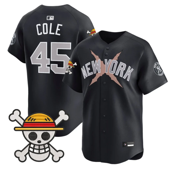 Gerrit Cole Jersey #45 Yankees One Piece Vapor Premier Stitched by My Store