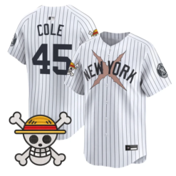 Gerrit Cole Jersey #45 Yankees One Piece Vapor Premier Stitched by My Store
