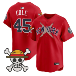 Gerrit Cole Jersey #45 Yankees One Piece Vapor Premier Stitched by My Store