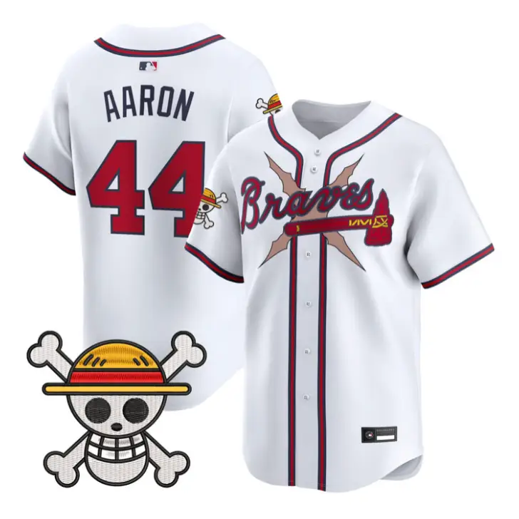 Hank Aaron Jersey #44 Atlanta Braves One Piece Premier Stitched by My Store