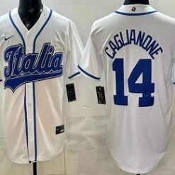 Italy #14 Jac Caglianone White 2026 World Baseball Classic Cool Base Jersey by My Store