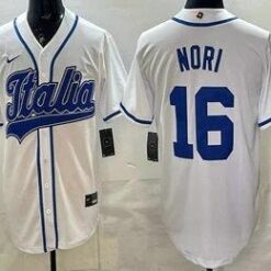 Italy #16 Dante Nori White 2026 World Baseball Classic Cool Base Jersey by My Store