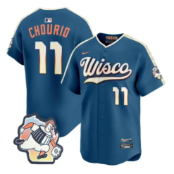 Jackson Chourio Jersey #11 Milwaukee Brewers 2026 City Connect Premier Stitched by My Store