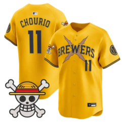 Jackson Chourio Jersey #11 Milwaukee Brewers One Piece Premier Stitched by My Store