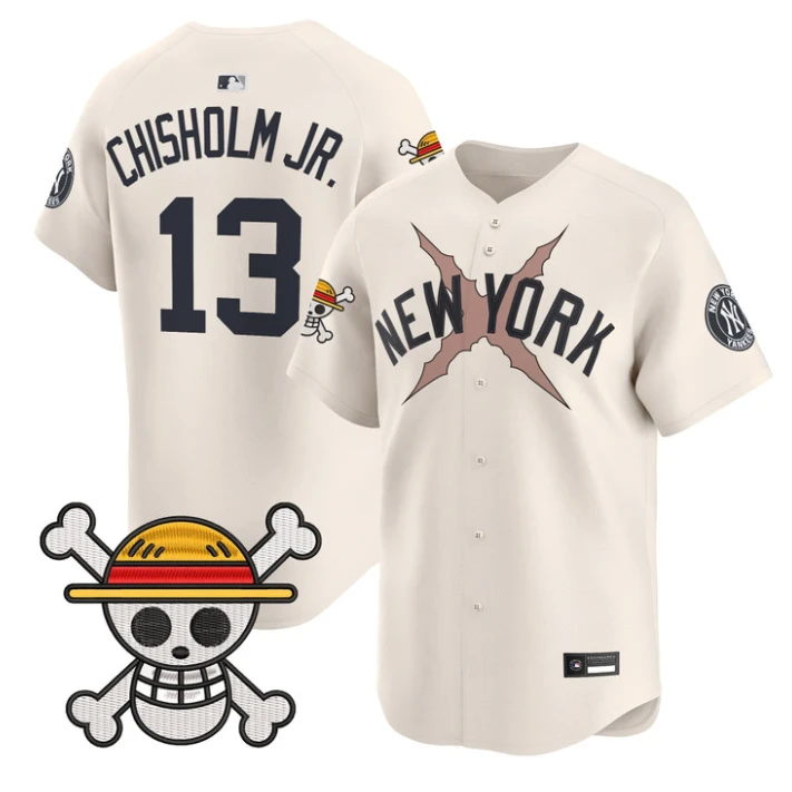 Jazz Chisholm Jr Jersey #13 Yankees One Piece Vapor Premier Stitched by My Store