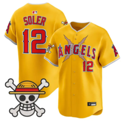 Jorge Soler Jersey #12 Los Angeles Angels One Piece Premier Stitched by My Store