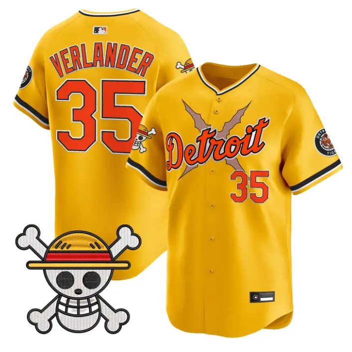 Justin Verlander Jersey #35 Detroit Tigers One Piece Premier Stitched by My Store