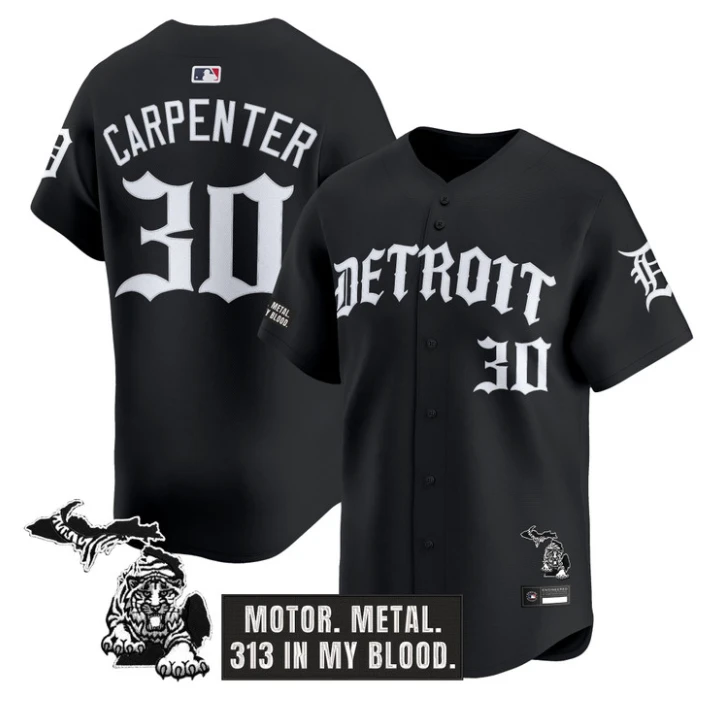 Kerry Carpenter Jersey #30 Detroit Tigers Old English Edition Stitched by My Store